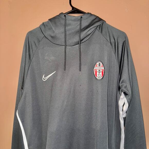 Nike Men's Bayside FC Soccer Hoodie Gray - Size XL - Picture 8 of 9